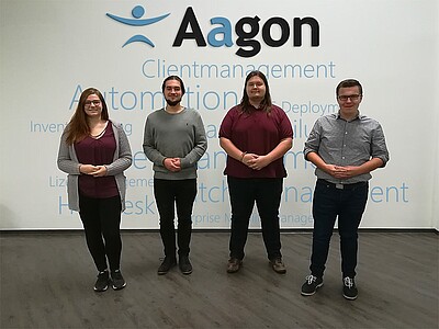 v. l. n. r. Sandra Böhner, Teo Fusiarz, Emil Rausch, Patrik Badt