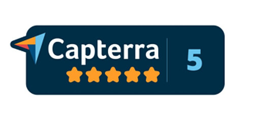 Auszeichnung Capterra 5 Sterne 