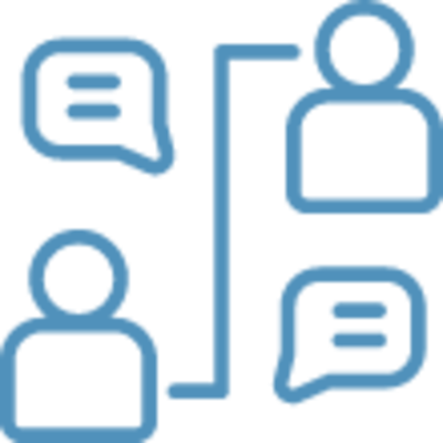 Icon zwei Gesprächspartner