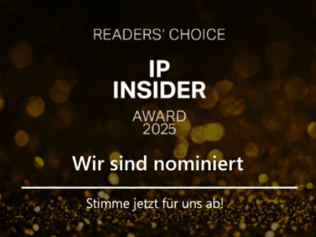 IP Insider Award Nominierung 2025