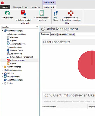 ACMP Avira Management Console Screenshot