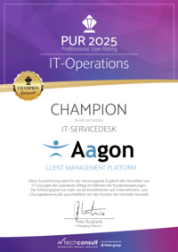 Urkunde PUR 2025 IT-Servicedesk