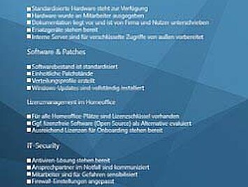 Checkliste „Homeoffice mit ACMP“