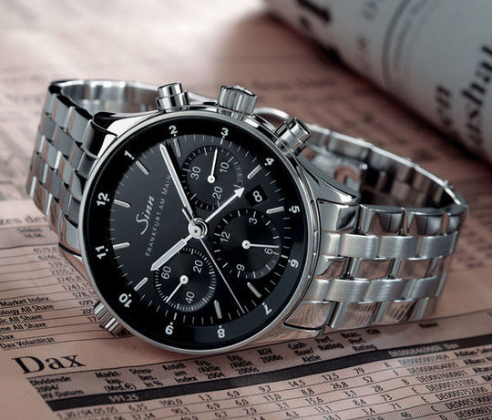 Silver wristwatch from Sinn